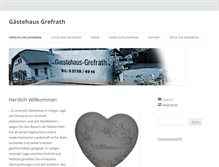 Tablet Screenshot of gaestehaus-grefrath.de